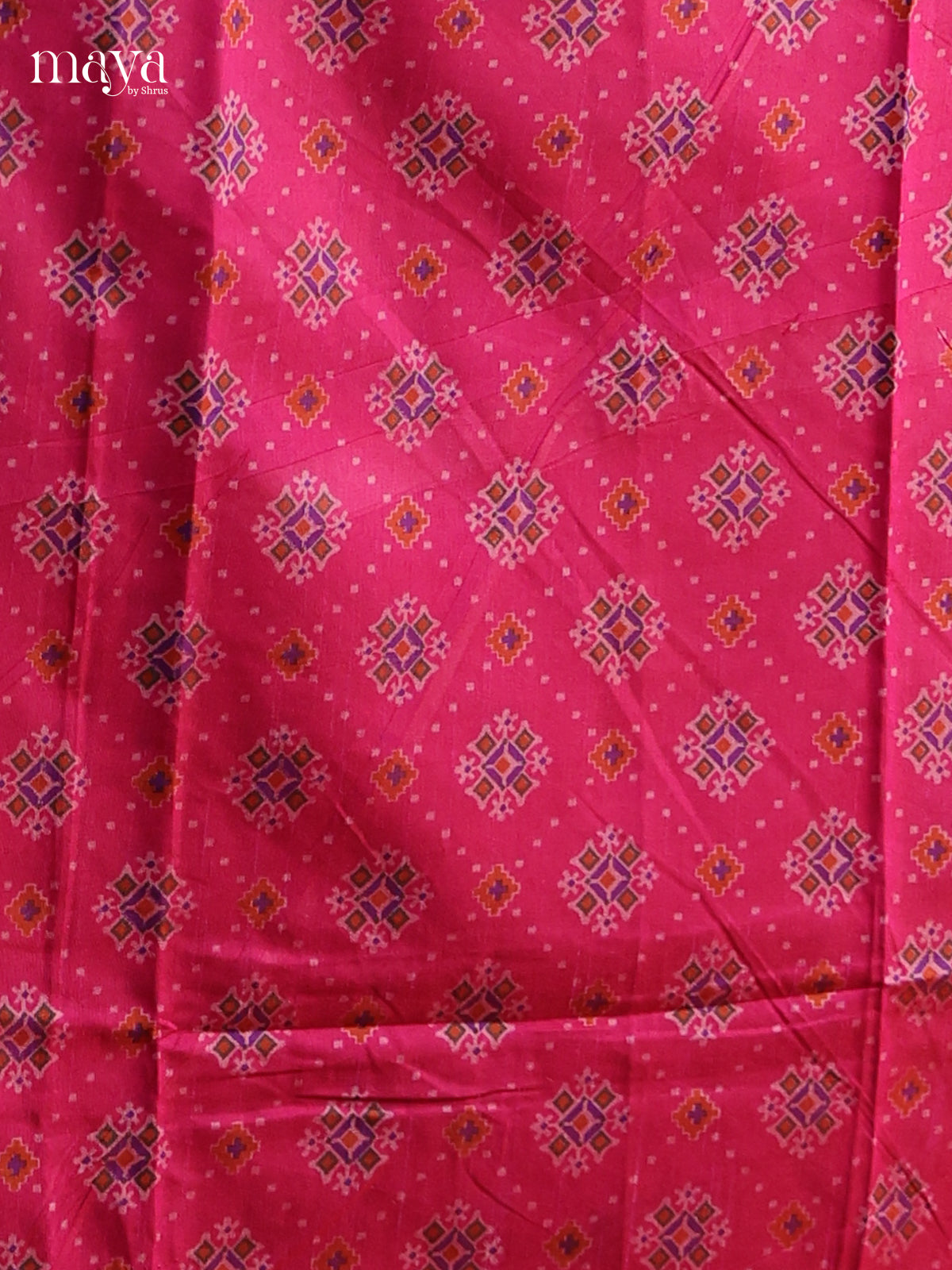 Pink & Purple - Semi patola salwar Unstitched