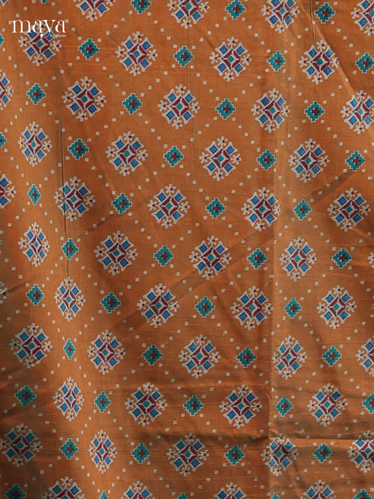 Light Brown & Maroon - Semi patola salwar Unstitched