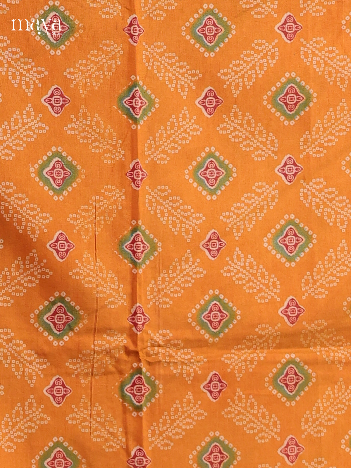 Orange & Brick - Semi patola salwar Unstitched