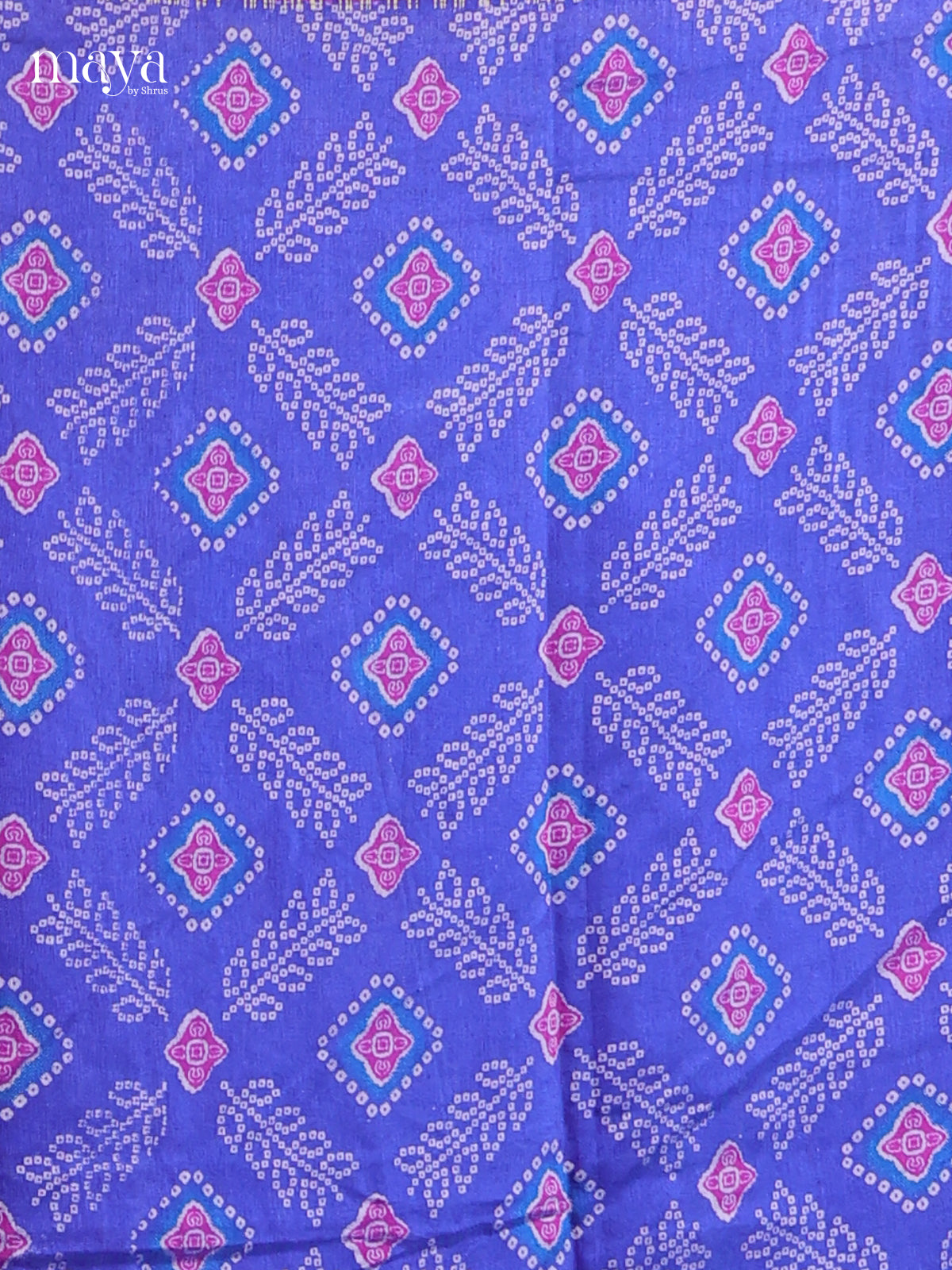 Blue & Purple - Semi patola salwar Unstitched