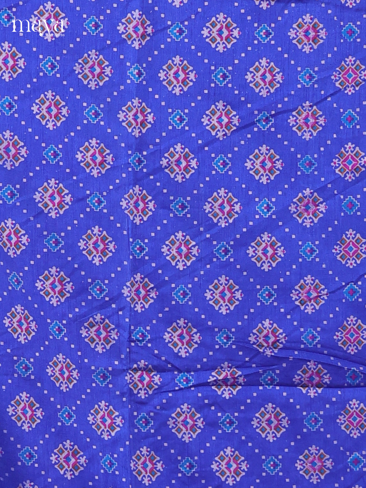 Blue & Purple - Semi patola salwar Unstitched