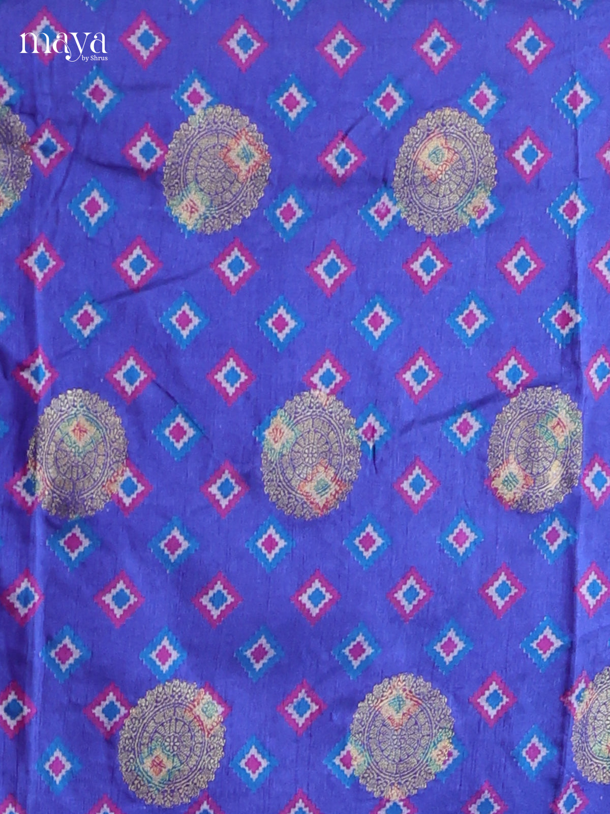 Blue & Purple - Semi patola salwar Unstitched
