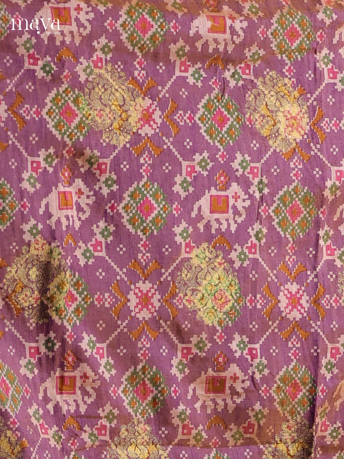 Purple & Pink Semi patola salwar Unstitched