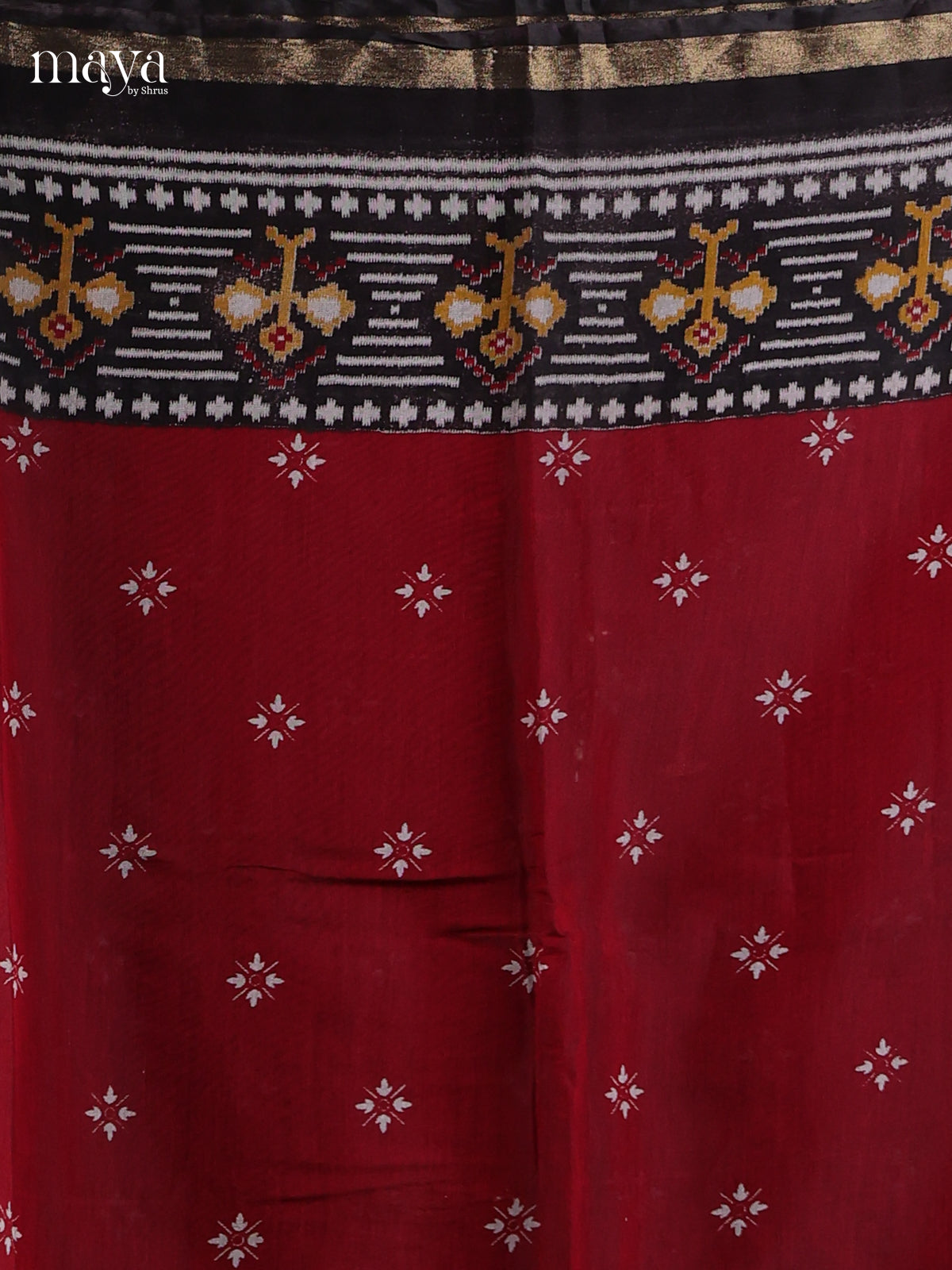 Red & Black - Art Modal Salwar Unstitch