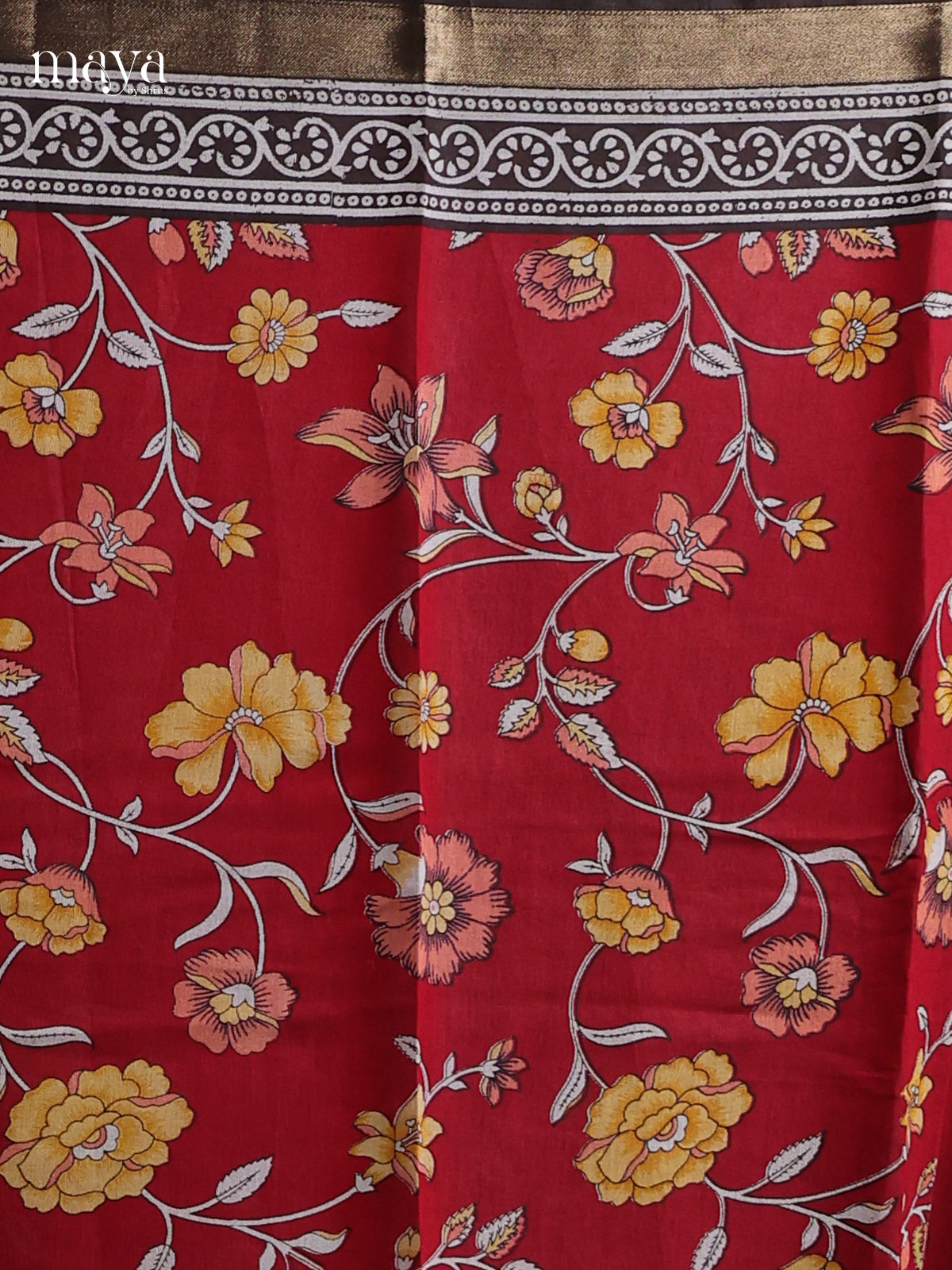 Red & Black - Art Modal Salwar Unstitch
