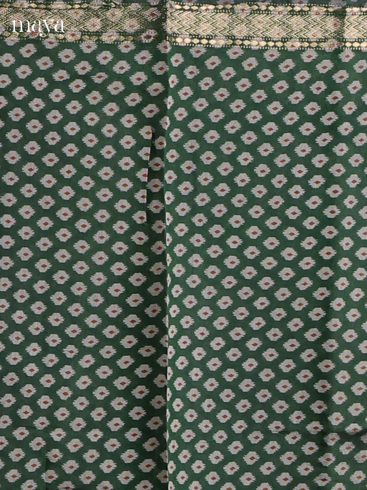 Green & Brown -Art Modal Salwar Unstitch