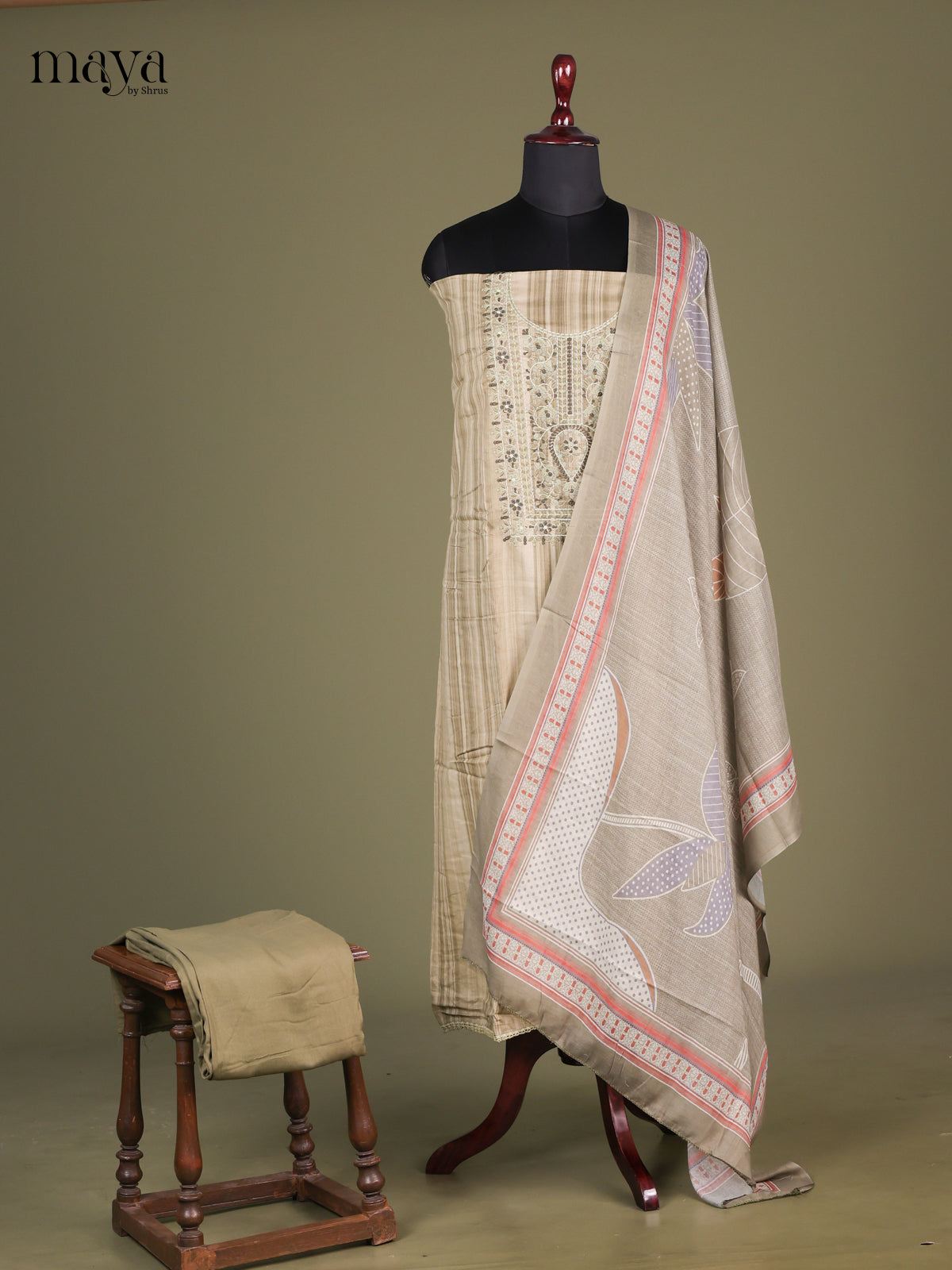 Elachi - Cotton salwar unstitched
