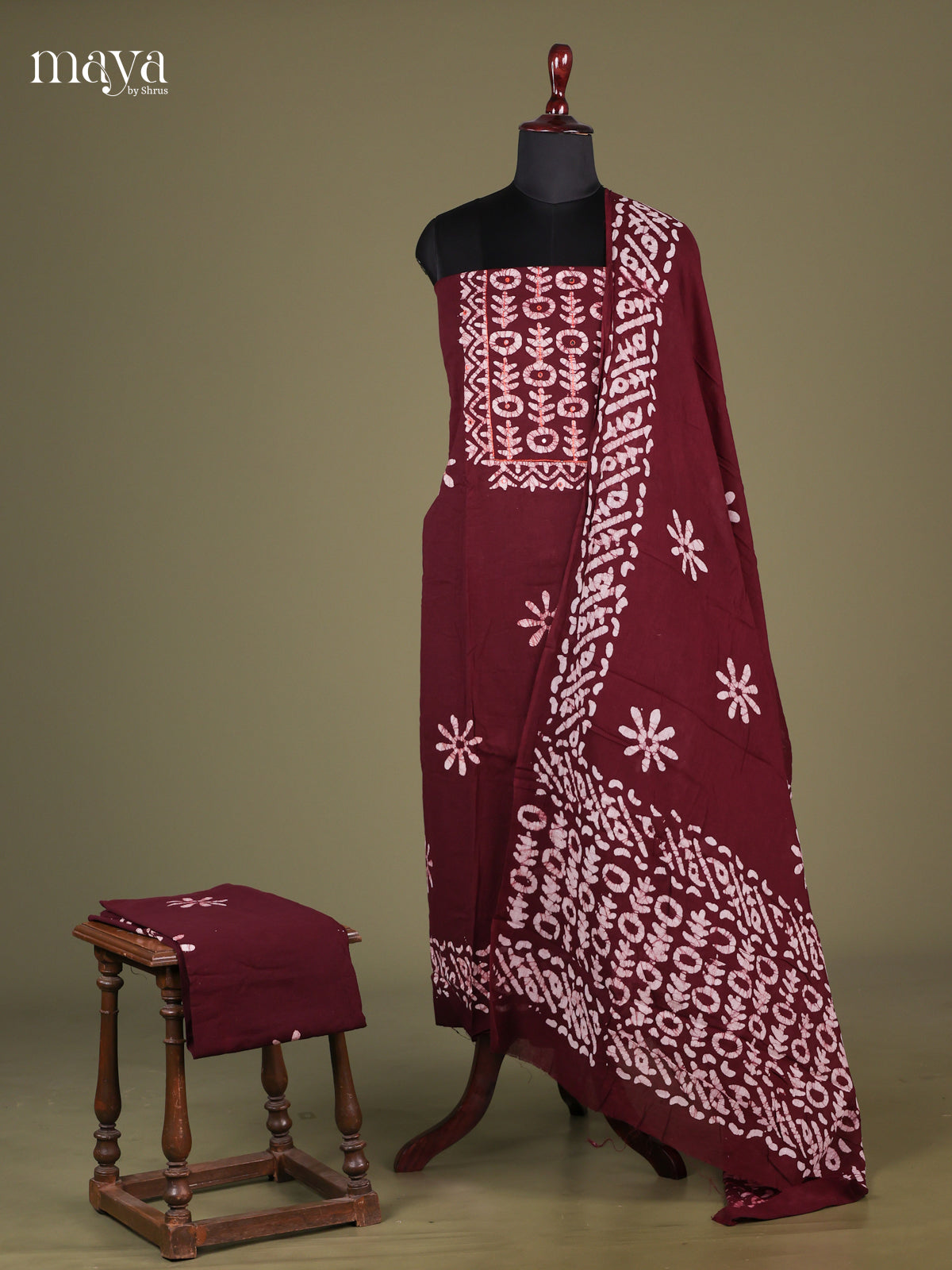 Maroon - Bhatik salwar