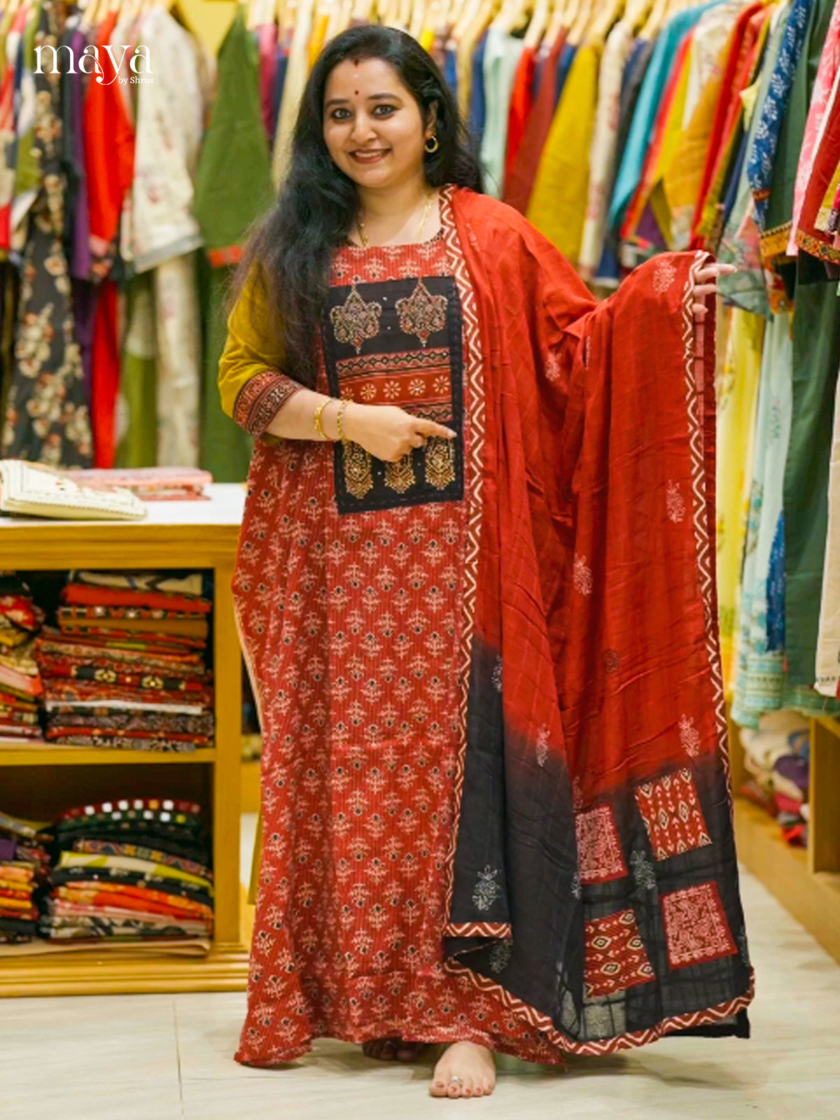 Ajrakh Salwar - MEH26162