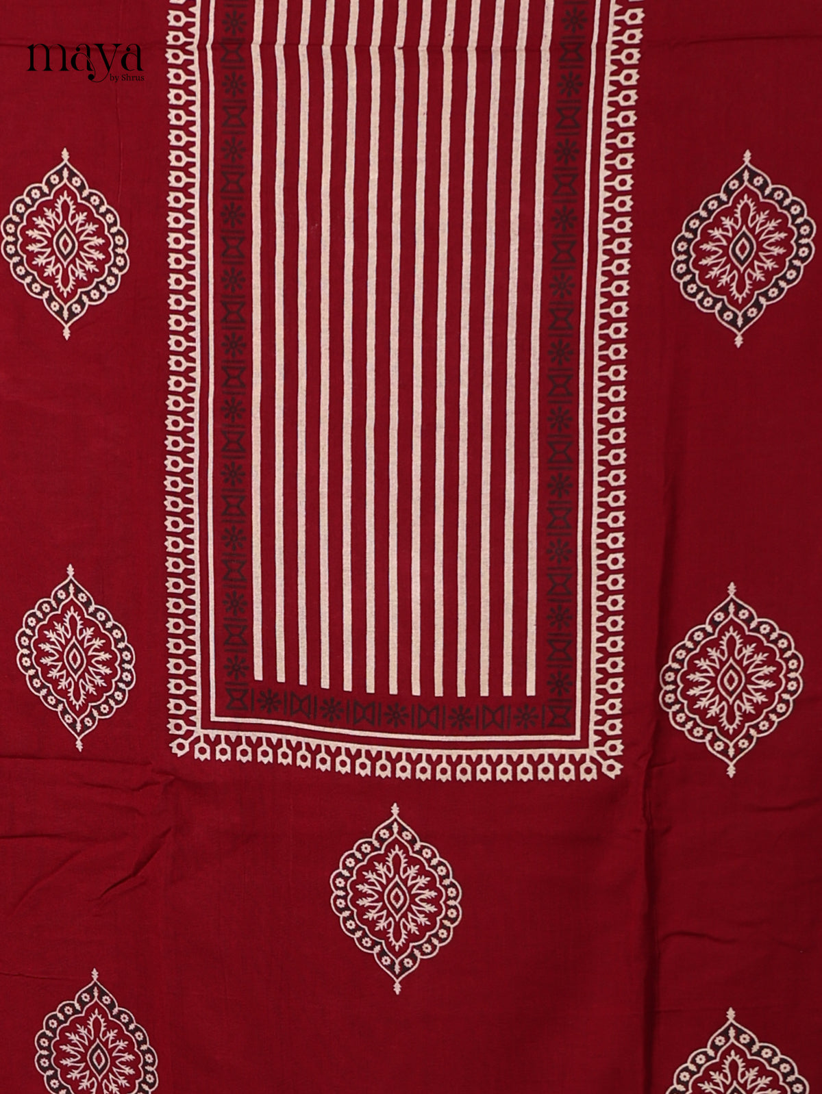 Red Ajrakh Salwar - MEI11037