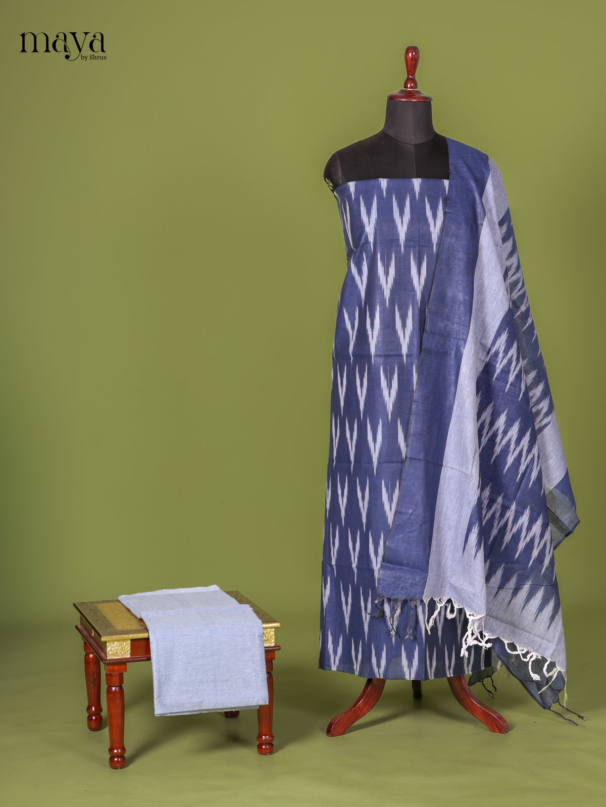 Blue Ikkat Salwar - MEJ10012