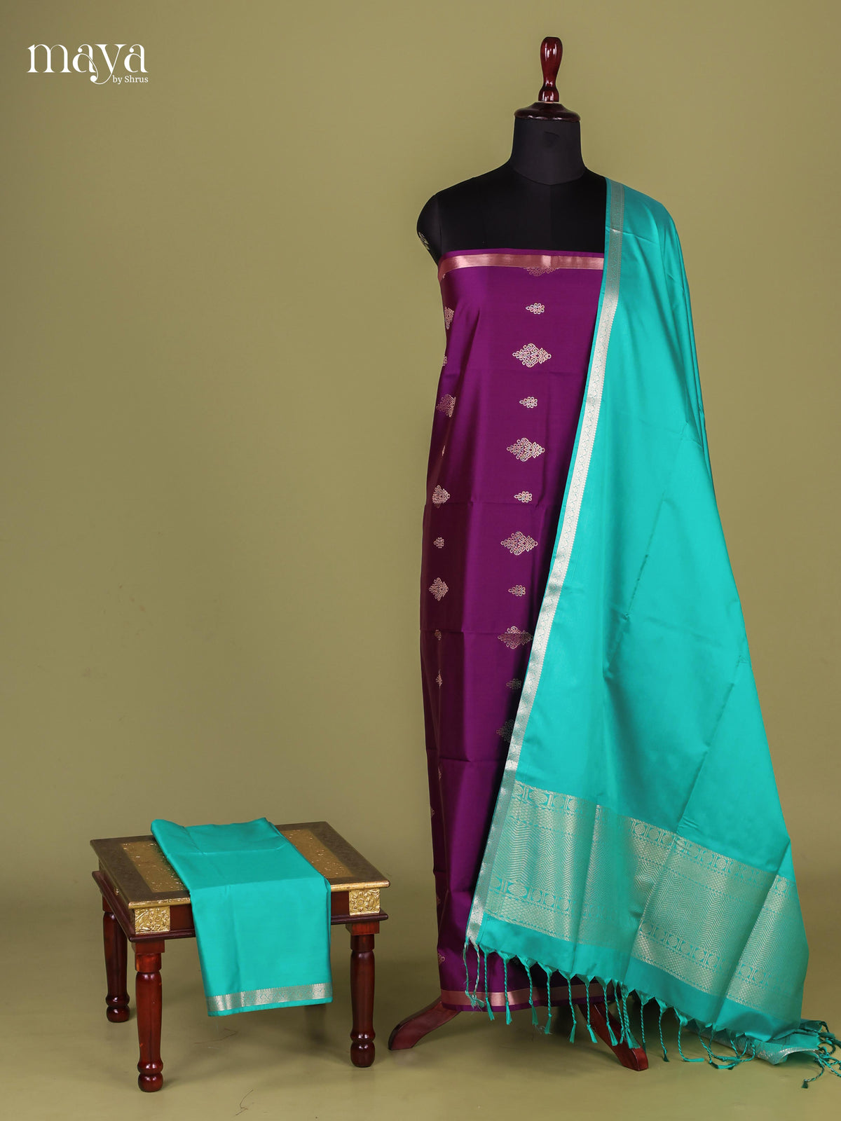 semi softsilk salwar - MEJ10056