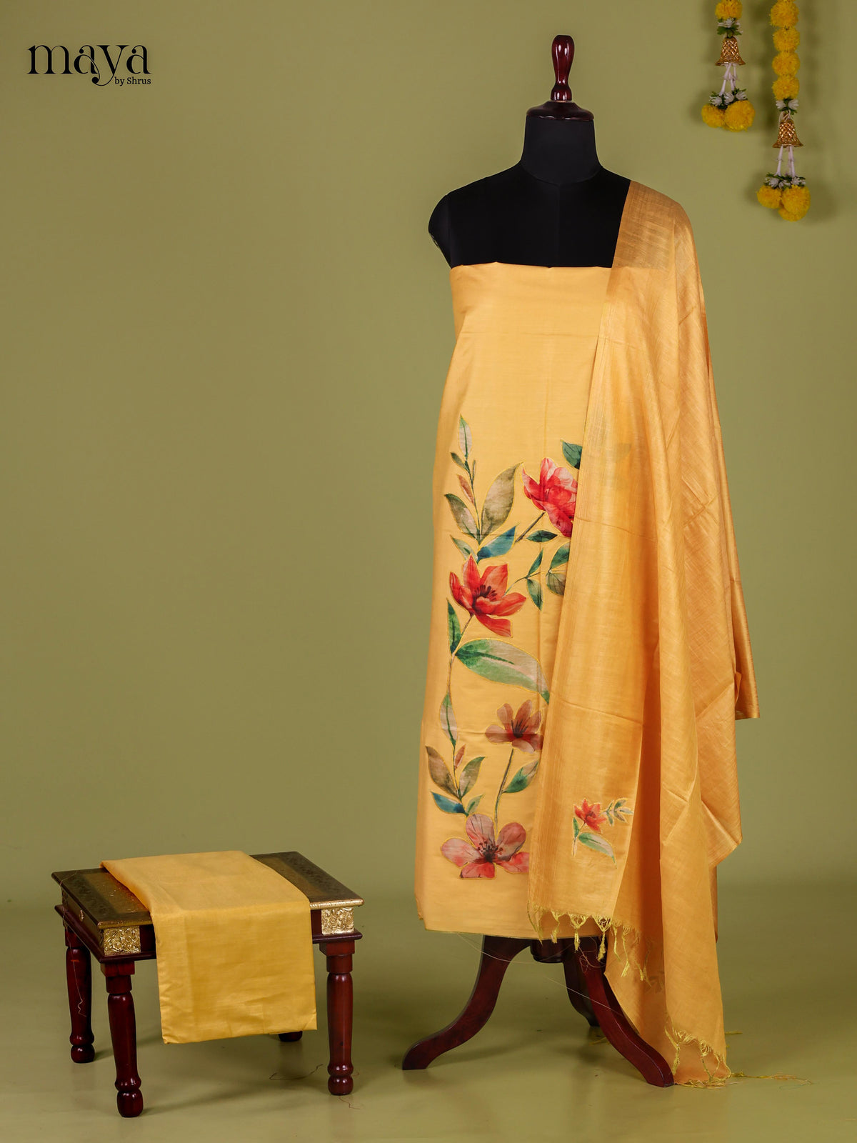 Applique Unstitch Salwar - MEJ12032