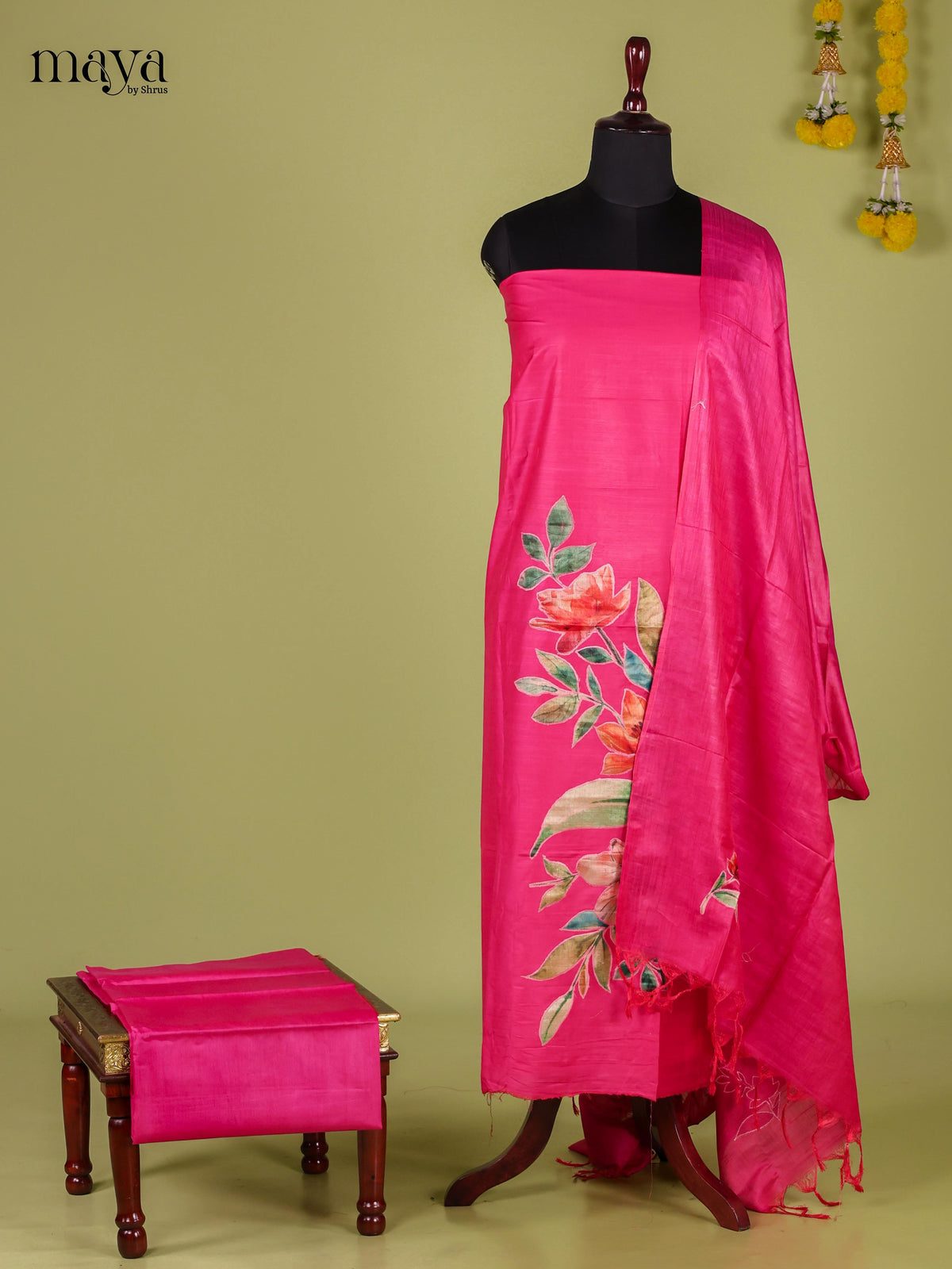 Applique Unstitch Salwar - MEJ12033