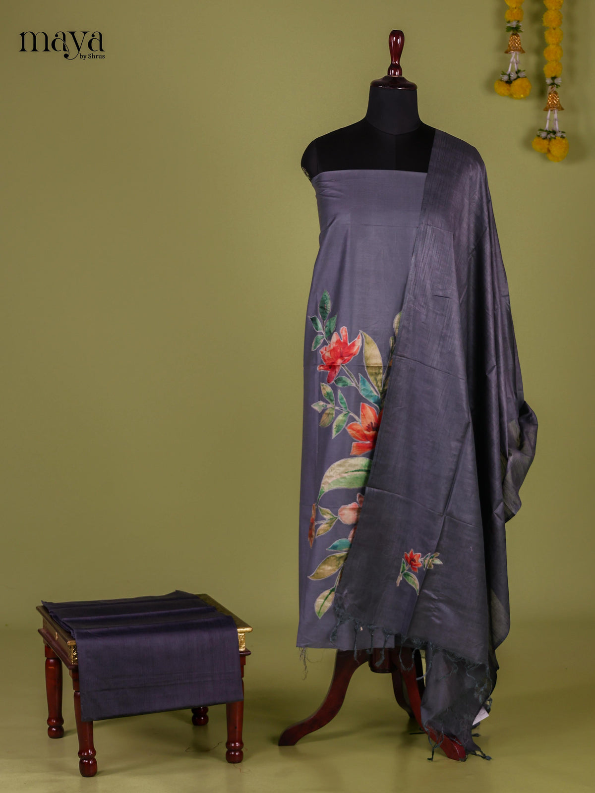 Applique Unstitch Salwar - MEJ12038