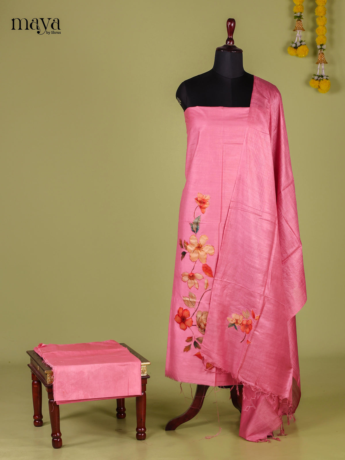 Applique Unstitch Salwar - MEJ12041