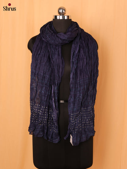 Blue Bandhani Cotton Dupatta - Shop on Shrus.com