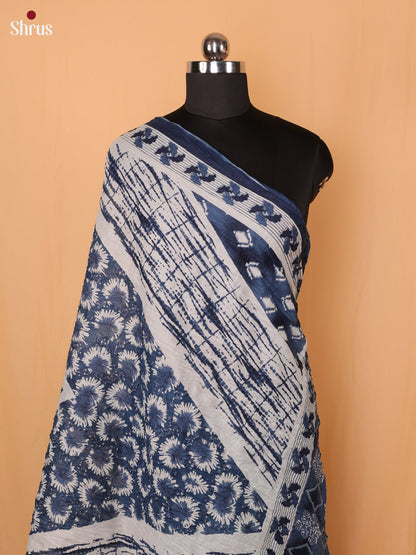 Black Floral Print Cotton Dupatta - Shop on Shrus.com