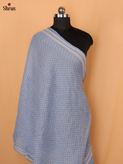 Blue Bandhani Cotton Dupatta - Shop on Shrus.com