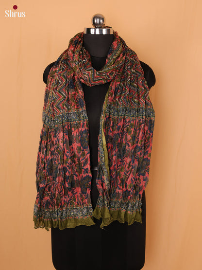 Pink Floral Print Cotton Dupatta - Shop on Shrus.com