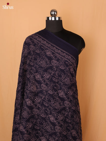 Blue Floral Print Cotton Dupatta - Shop on Shrus.com