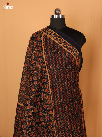 Blue Ajrakh Cotton Dupatta - Shop on Shrus.com