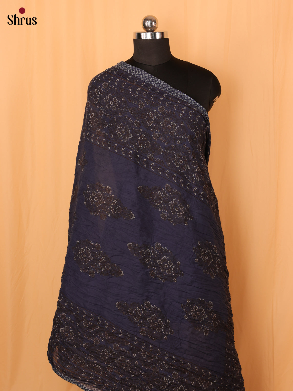 Brown Ajrakh Cotton Mix Dupatta - Shop on Shrus.com