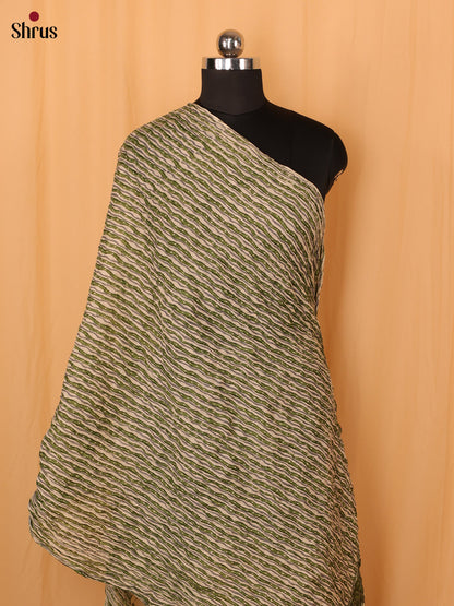 Green Floral Print Cotton Dupatta - Shop on Shrus.com