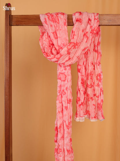 Pink Sehbori Cotton Dupatta - Shop on Shrus.com