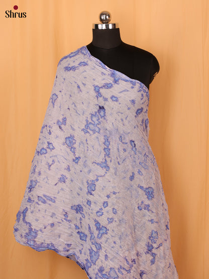 Blue Shibori Cotton Dupatta - MCL21172 - Shop on Shrus.com