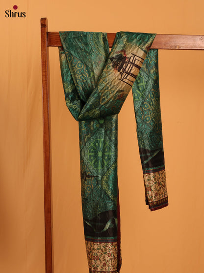 Multi colour Digital Print Semi Silk Dupatta - MCL28080 - Shop on Shrus.com