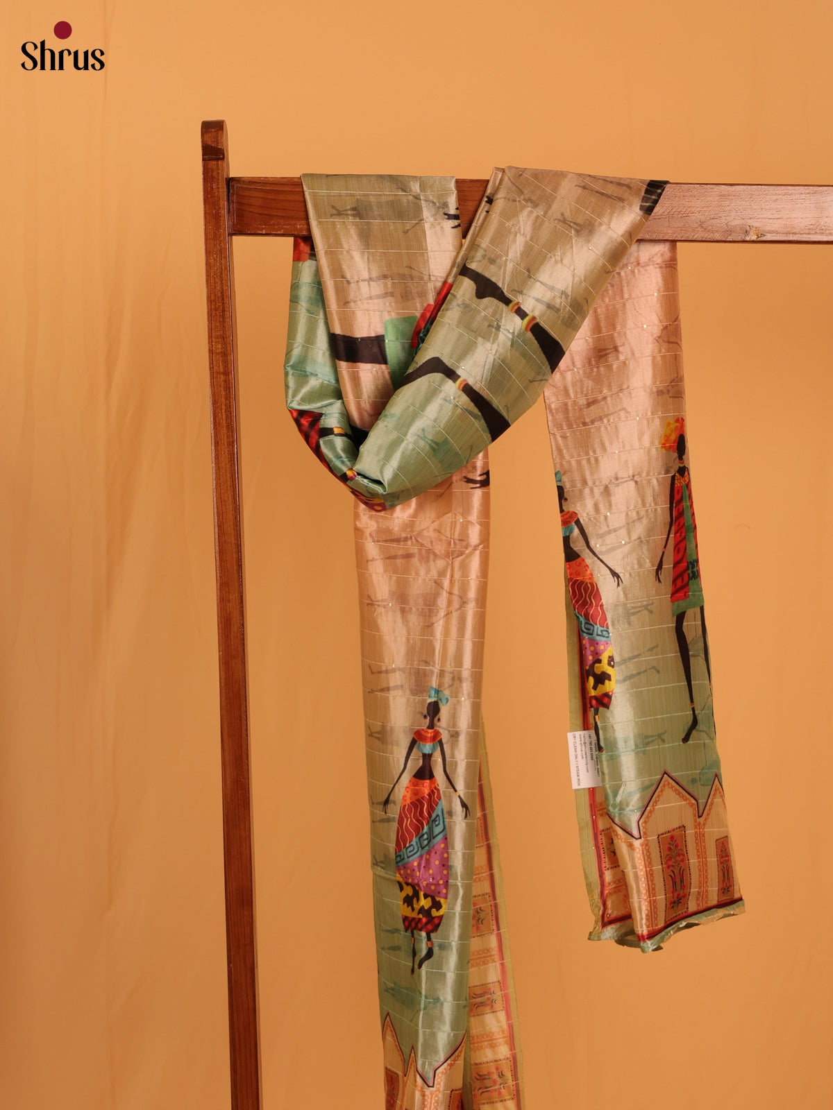 11A Multi colour Digital Print Semi Silk Dupatta - MCL28085 - Shop on Shrus.com