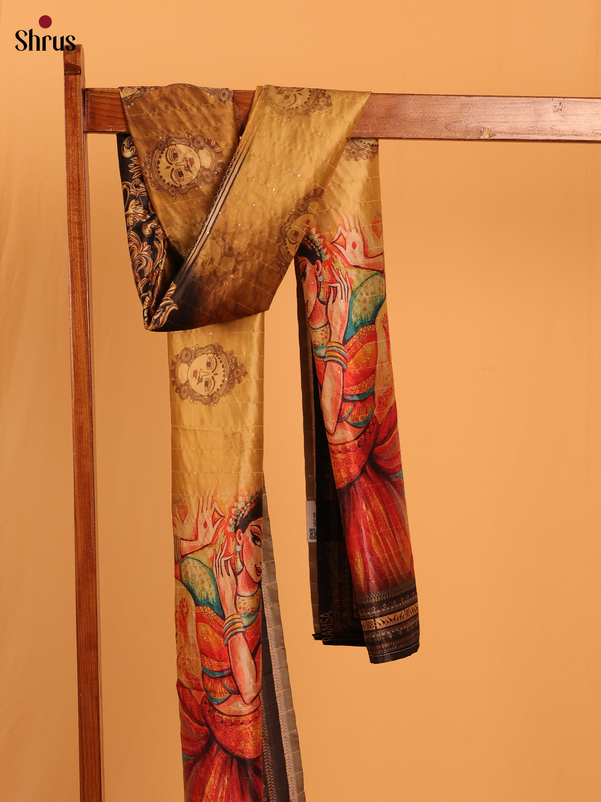 Green Digitial Print Semi Silk Dupatta - Shop on Shrus.com
