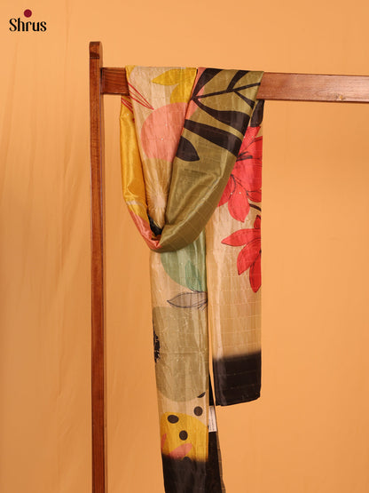 Multi colour Digital Print Semi Silk Dupatta - MCL28114 - Shop on Shrus.com
