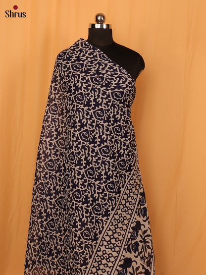 Blue Jaipuri Print Cotton Dupatta - MCL28126 - Shop on Shrus.com
