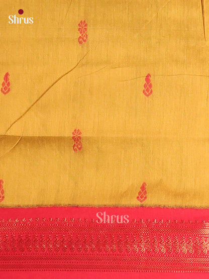 Mustard & Maroon Kalyani Cotton Unstitched Top & Dupatta - MDA22001 - Shop on Shrus.com