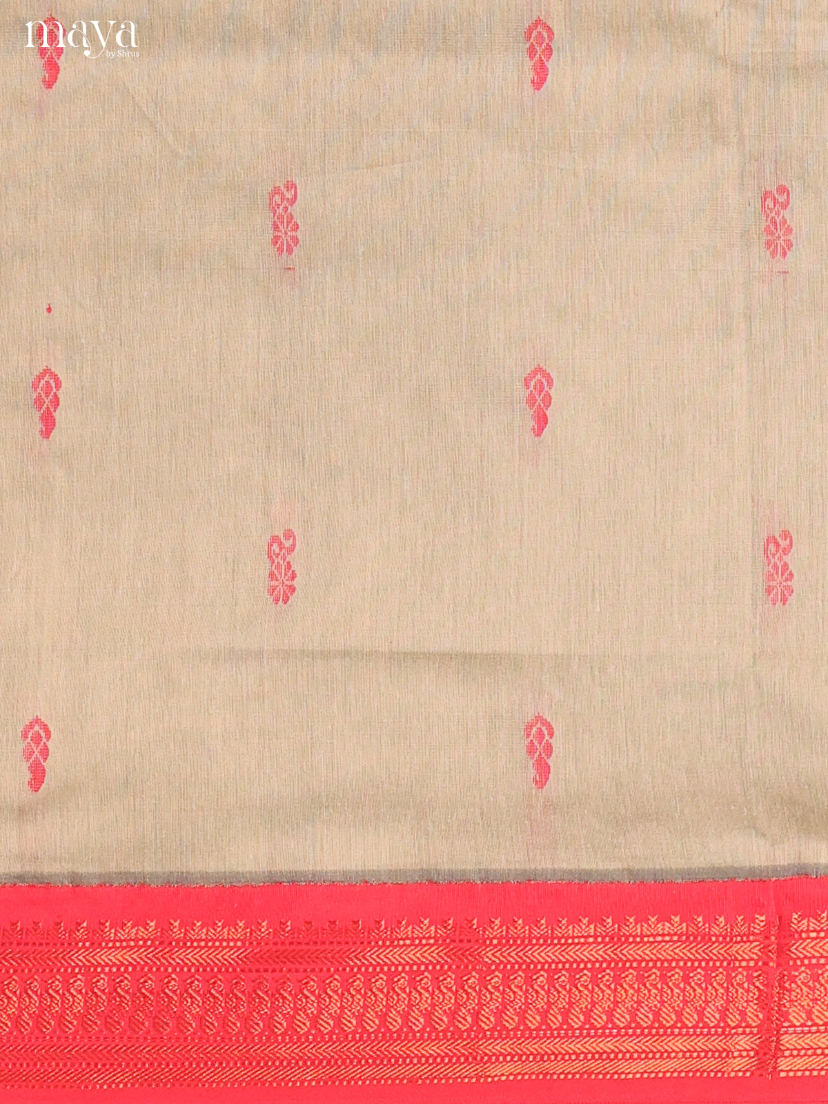 Grey & Maroon Kalyani Cotton Unstitched Top & Dupatta- MDA22007 - Shop on Shrus.com