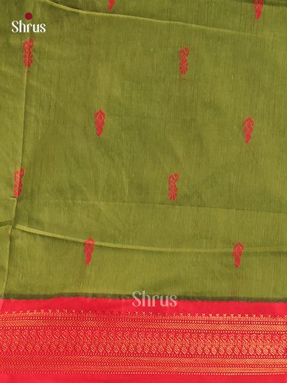Green & Maroon Kalyani Cotton Unstitched Top & Dupatta- MDA22010 - Shop on Shrus.com