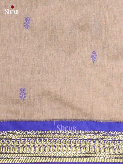 Grey & Blue Kalyani Cotton Unstitched Top & Dupatta- MDA22012 - Shop on Shrus.com