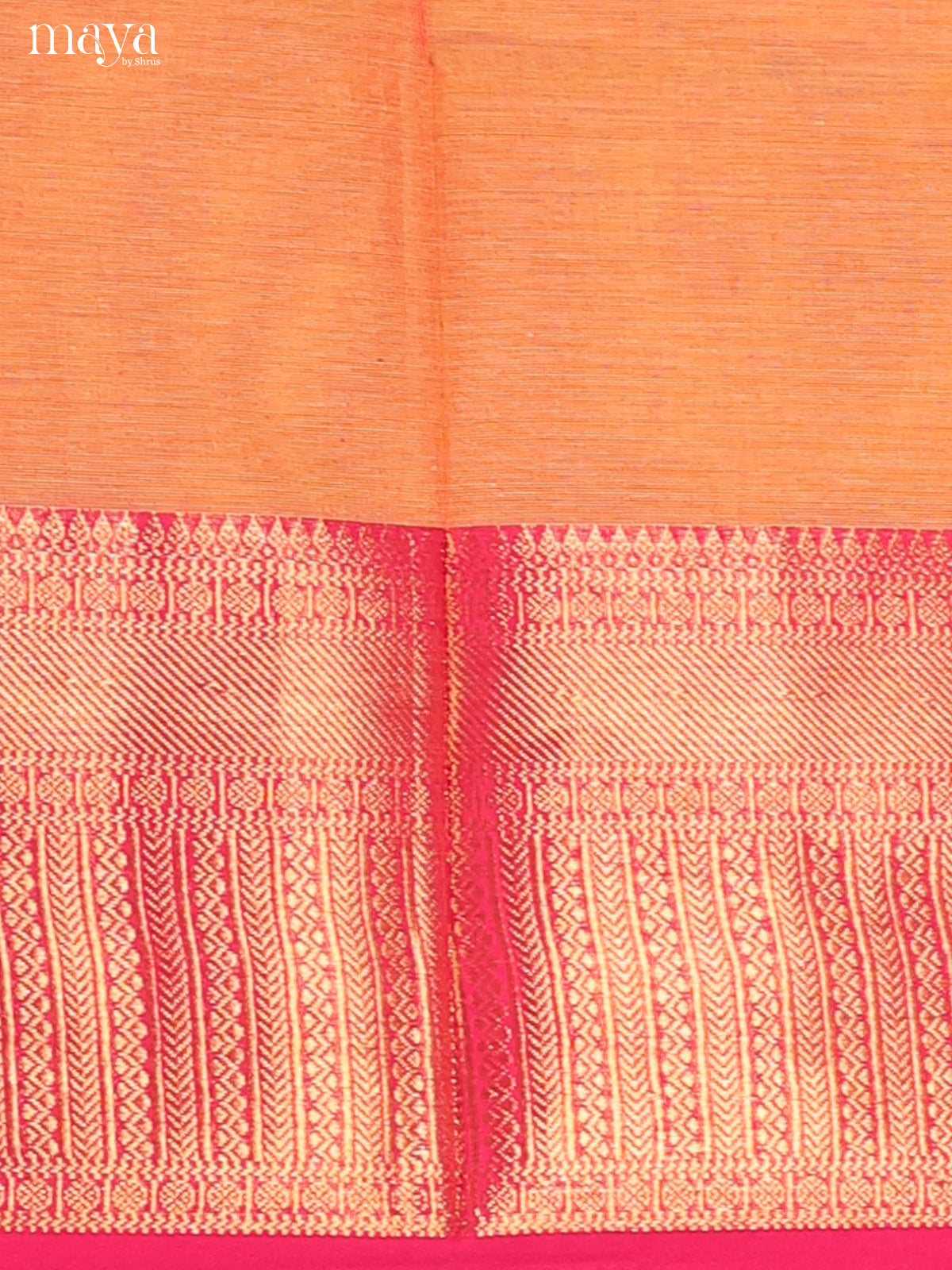 Vibrant Orange Chettinad Cotton Salwar Suit Material With Zari Border