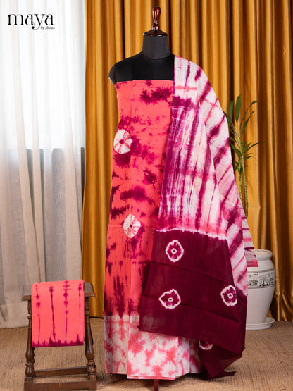Pink & Maroon - Shibori Salwar
