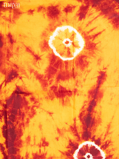 Yellow & Maroon- Shibori Salwar