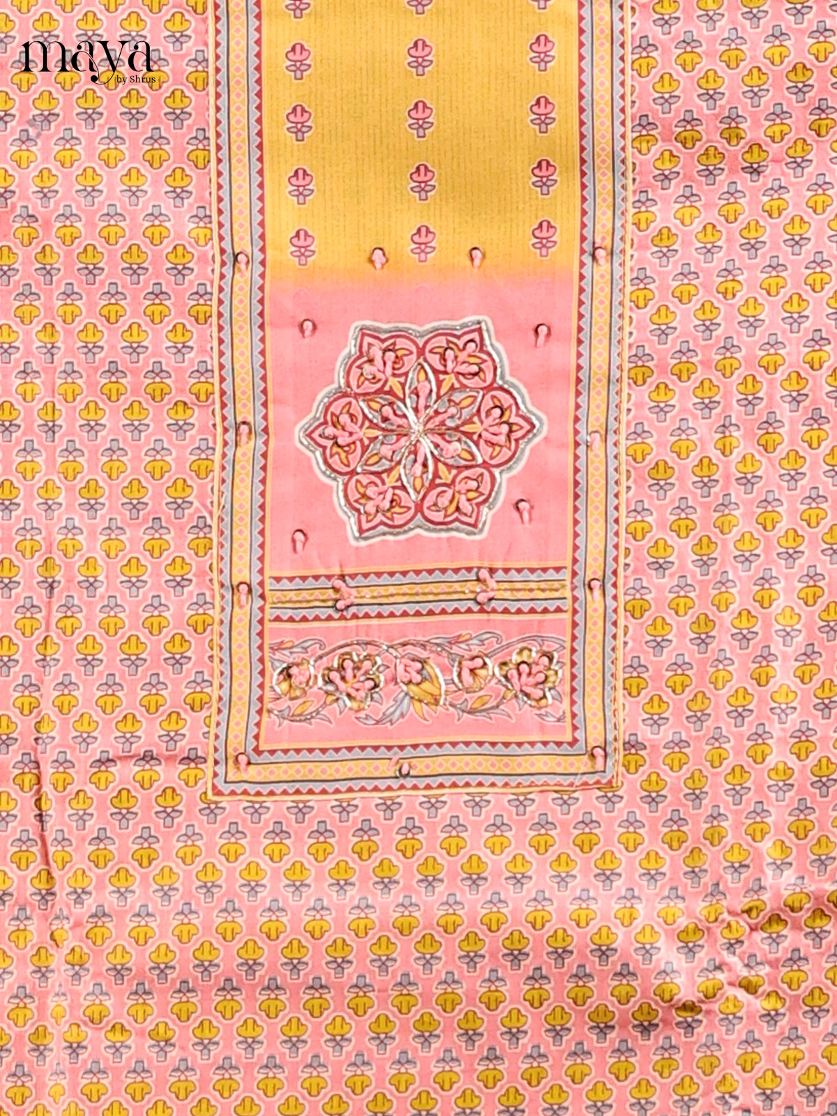Yellow  & Pink - MDD21017 - Cotton salwar