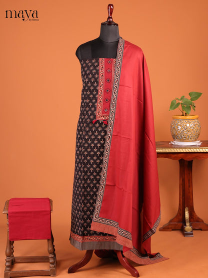 Black & Red - MDD21037 - Ajrakh Salwar