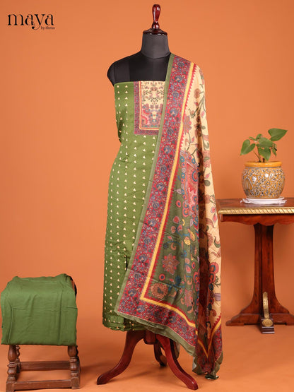 Green & Cream - MDD21047 - Cotton salwar