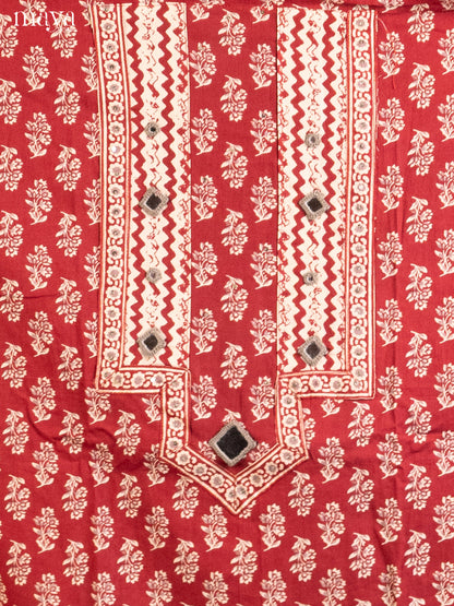 Red & Cream - Cotton salwar