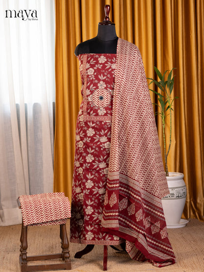 Maroon - Cotton salwar