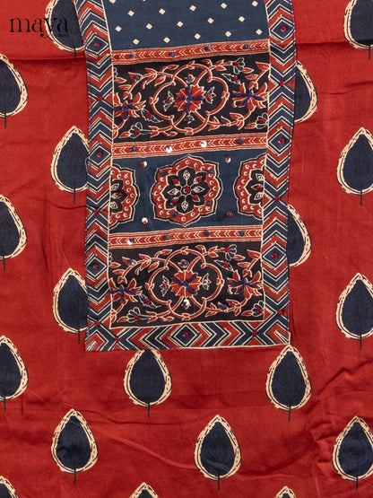 Red & Blue- Cotton salwar