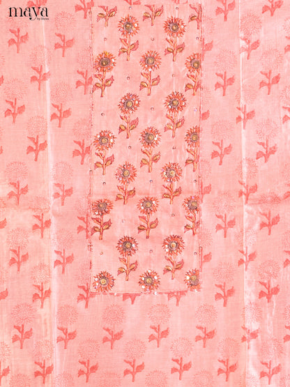 Peachish Pink - Cotton salwar