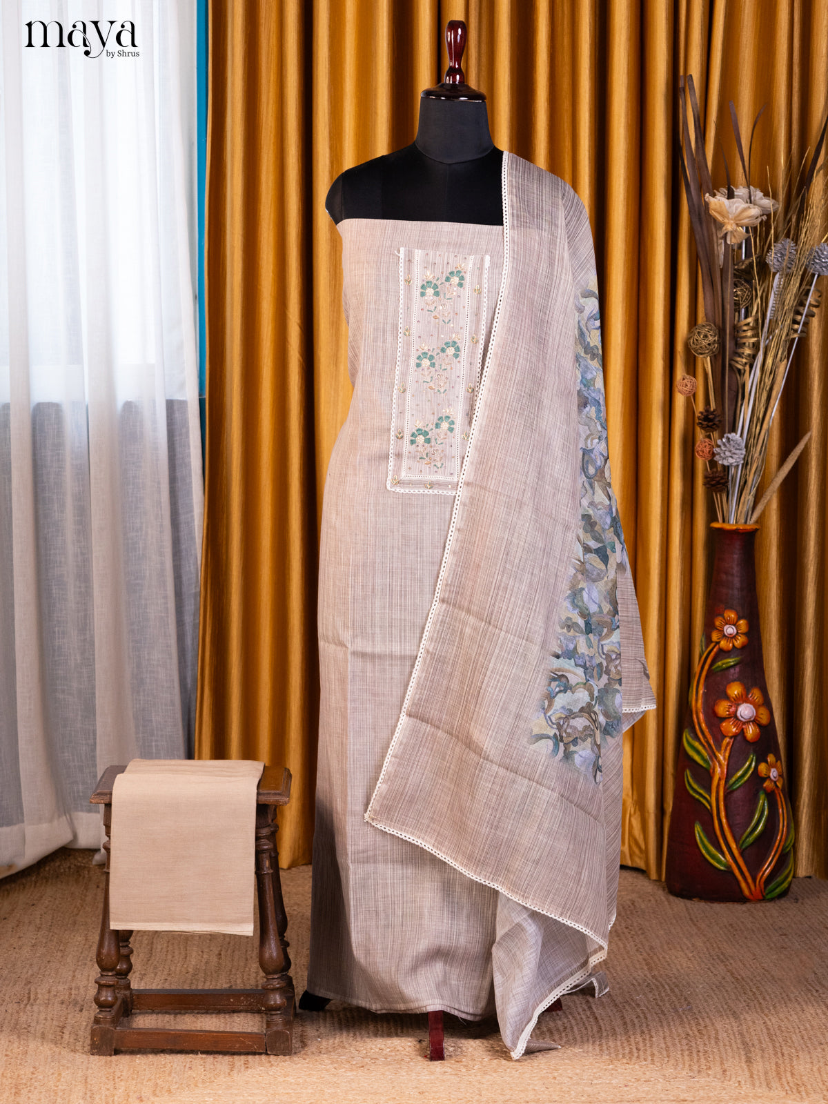 Dusty  Brown - Cotton salwar